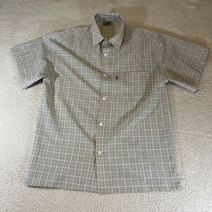 Cal Top Men's XL Multicolor Plaid Button-Up Shirt Made in USA